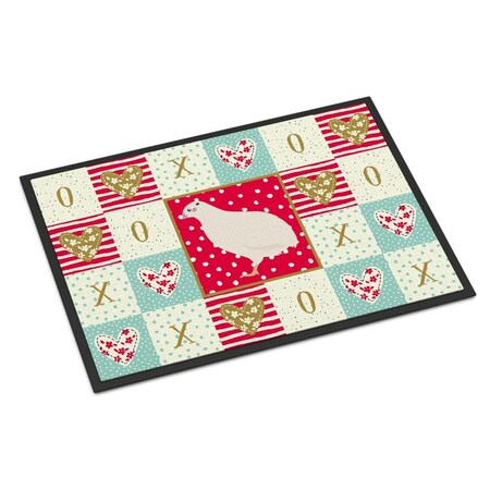 Carolines Treasures 24 x 36 in. Texas Quail Love Indoor or Outdoor Mat CK5384JMAT